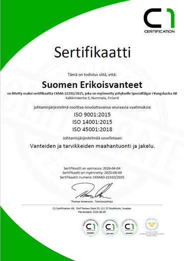 ISO Sertifikaatti